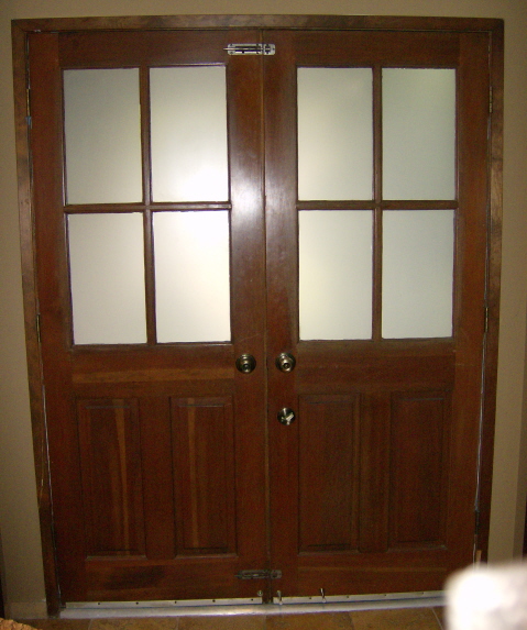 Interuior view of old doors