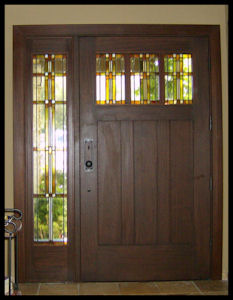 Classic Craftsman 3 lite/3 panel entry w/ sidelite